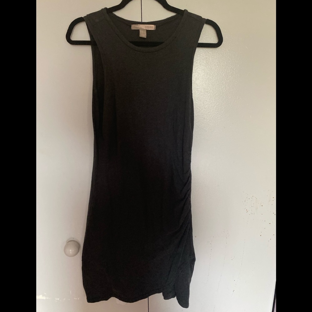 Dark grey body on dress.